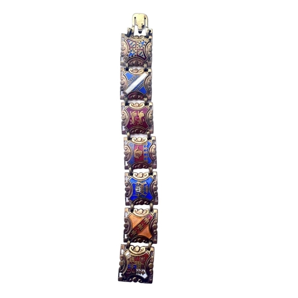 WWII-Era French Provincial Enamel Bracelet